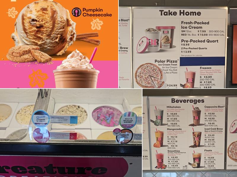 Baskin-Robbins Menu