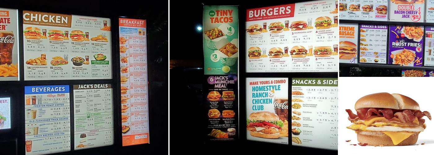 Jack in the Box Menu