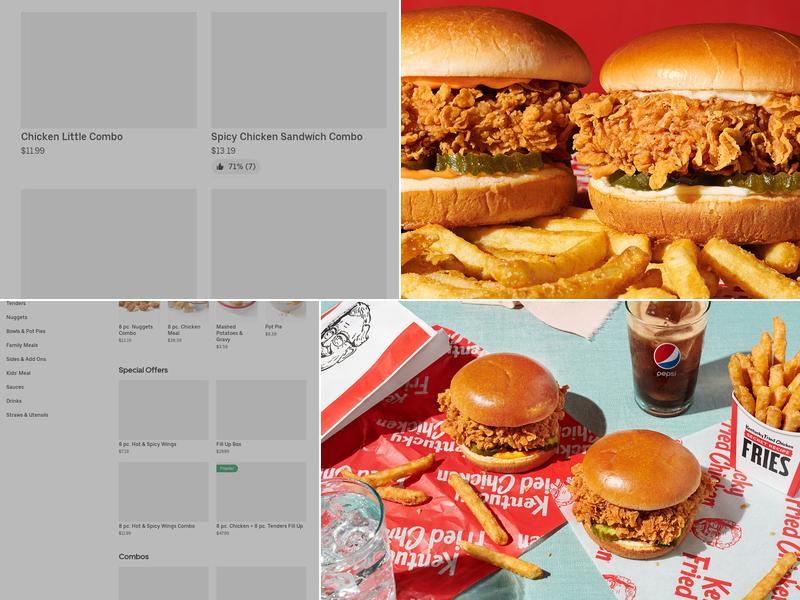 KFC Menu