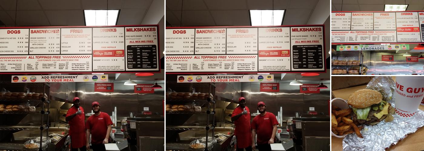 Five Guys Menu