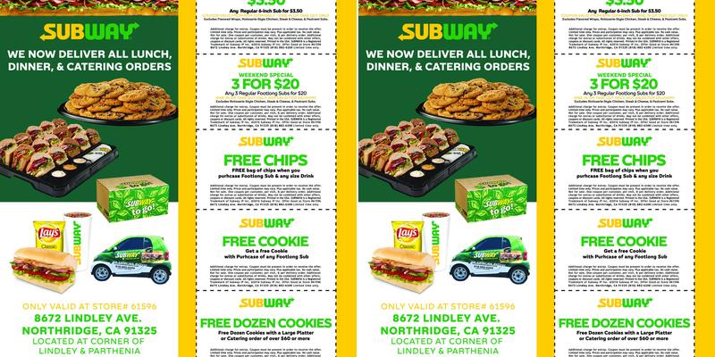 Subway Menu