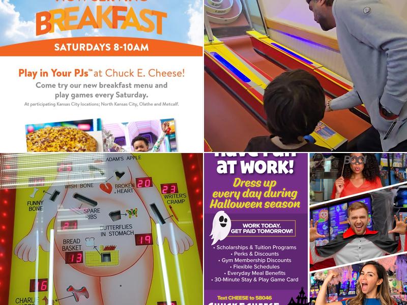 Chuck E. Cheese Menu