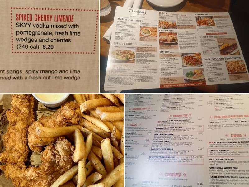 Cheddar's Scratch Kitchen Menu