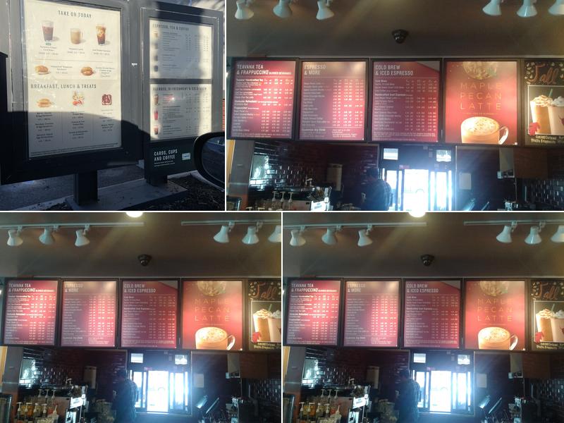 Starbucks Menu