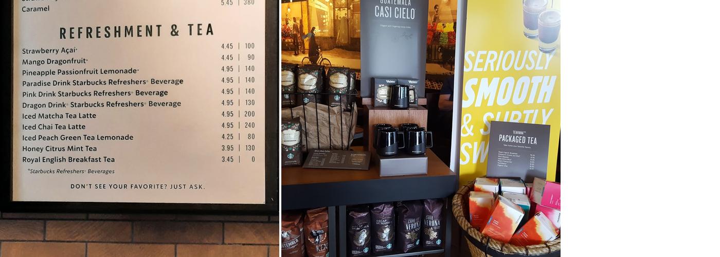 Starbucks Menu