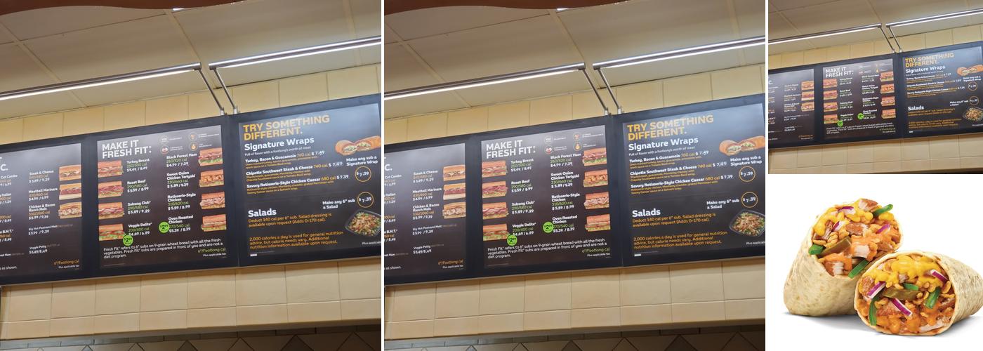 Subway Menu