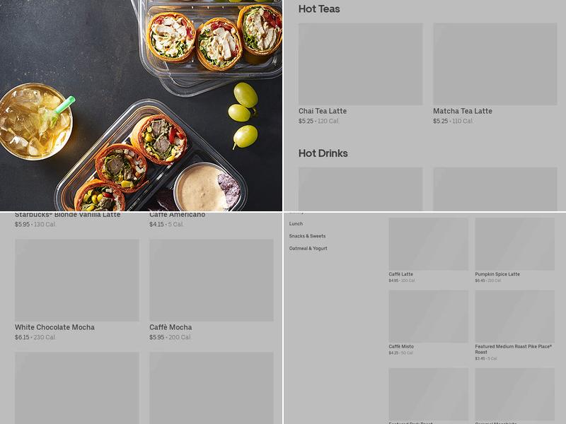 Starbucks Menu