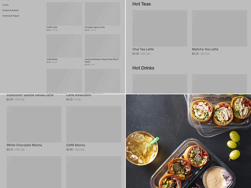 Starbucks Menu