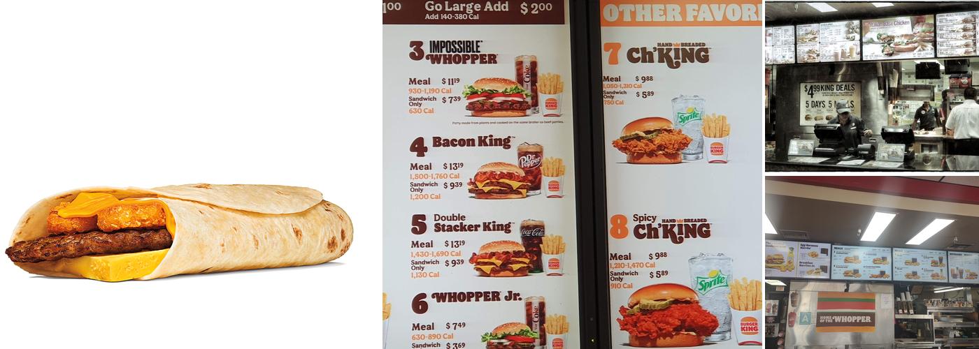 Burger King Menu