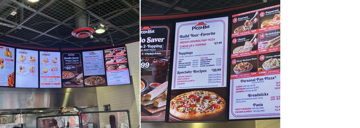 Pizza Hut Express Menu