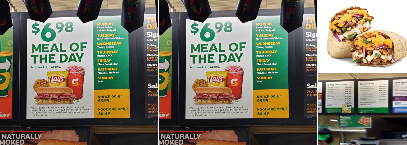 Subway Menu