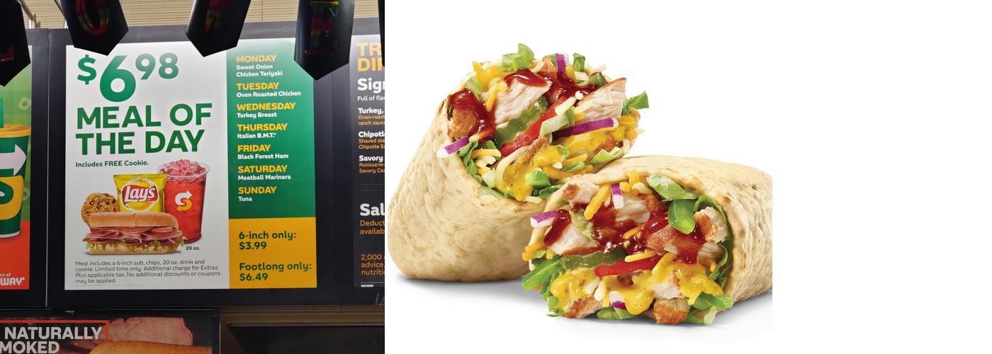 Subway Menu