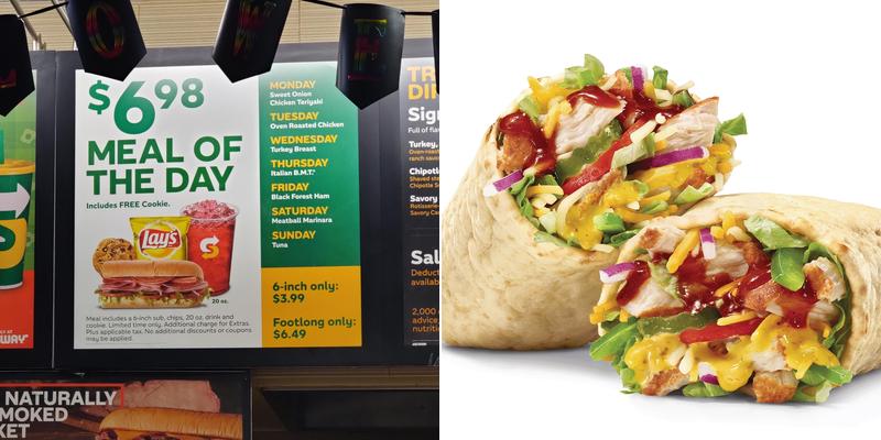 Subway Menu
