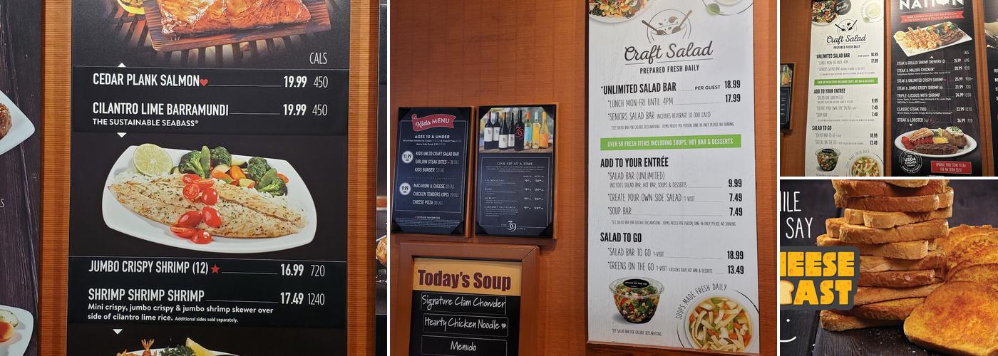 Sizzler Menu