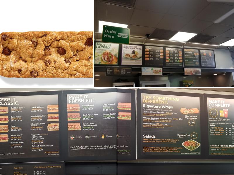 Subway Menu