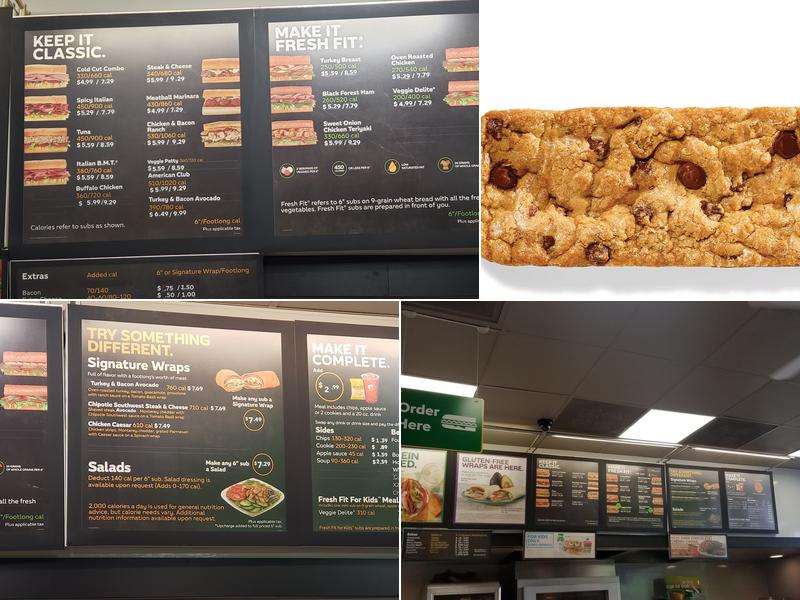 Subway Menu