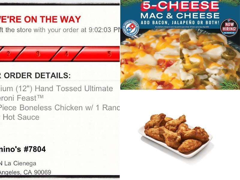 Domino's Pizza Menu