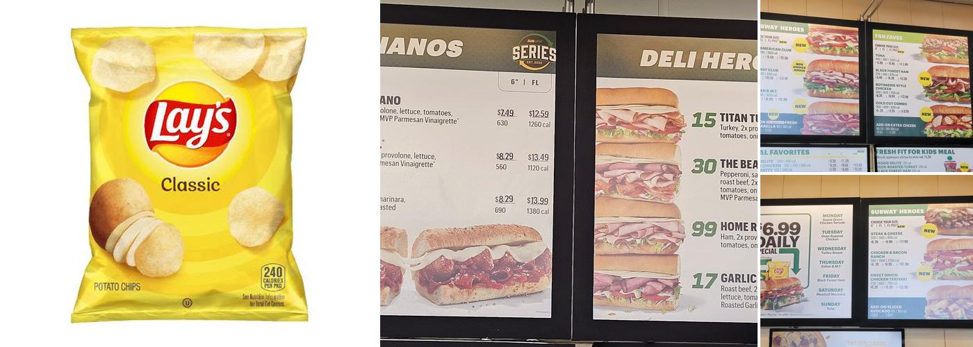 Subway Menu