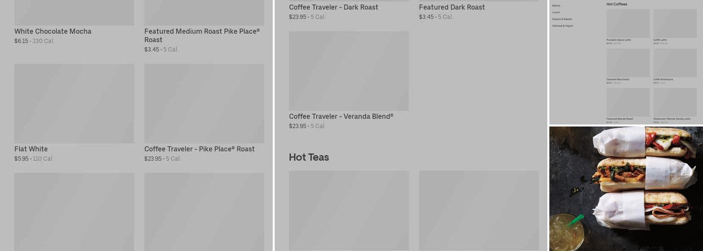 Starbucks Menu