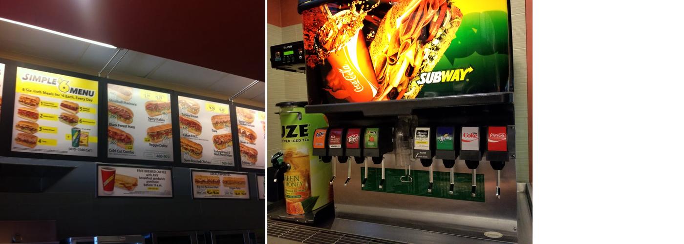Subway Menu