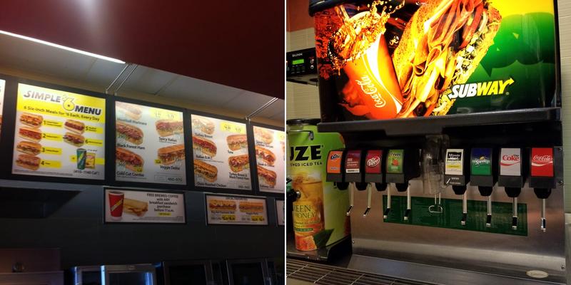 Subway Menu