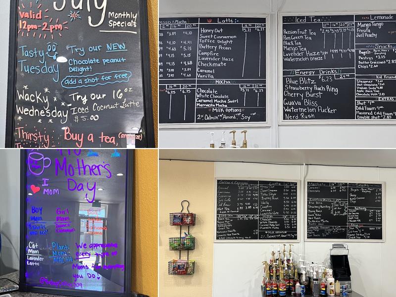 Bishop coffee Menu