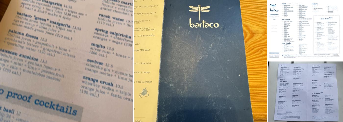 bartaco Menu
