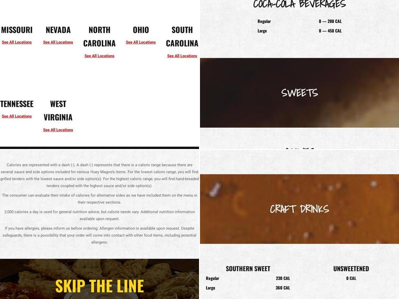 Huey Magoo's Chicken Tenders Menu