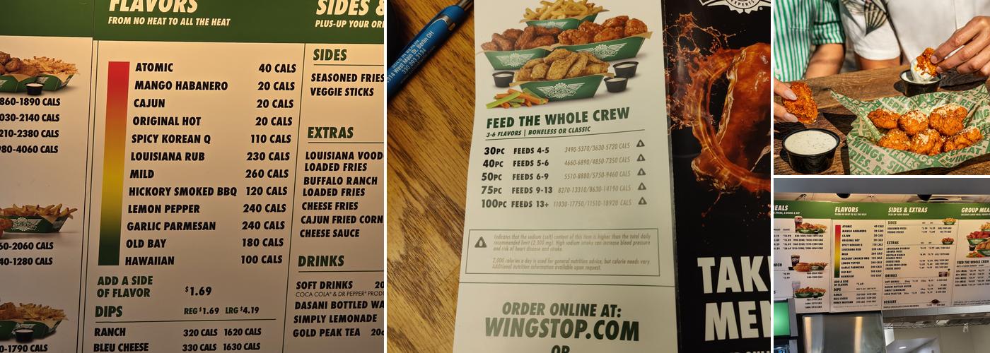 Wingstop Menu