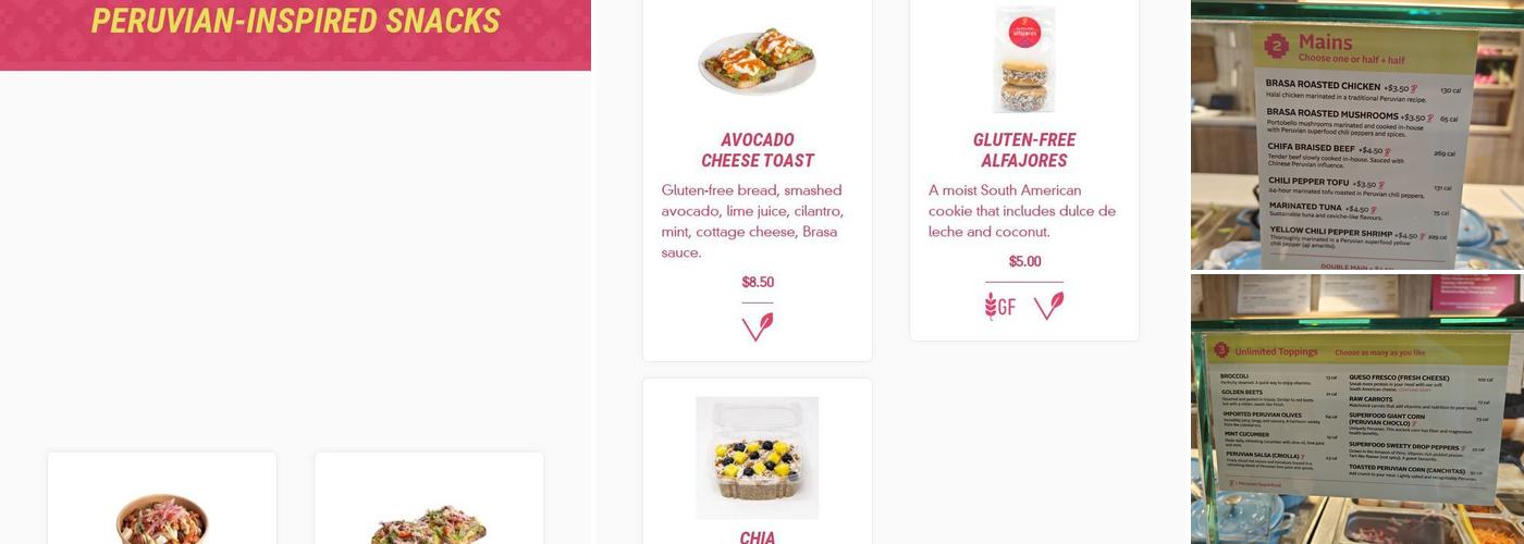 Brasa Peruvian Kitchen Menu