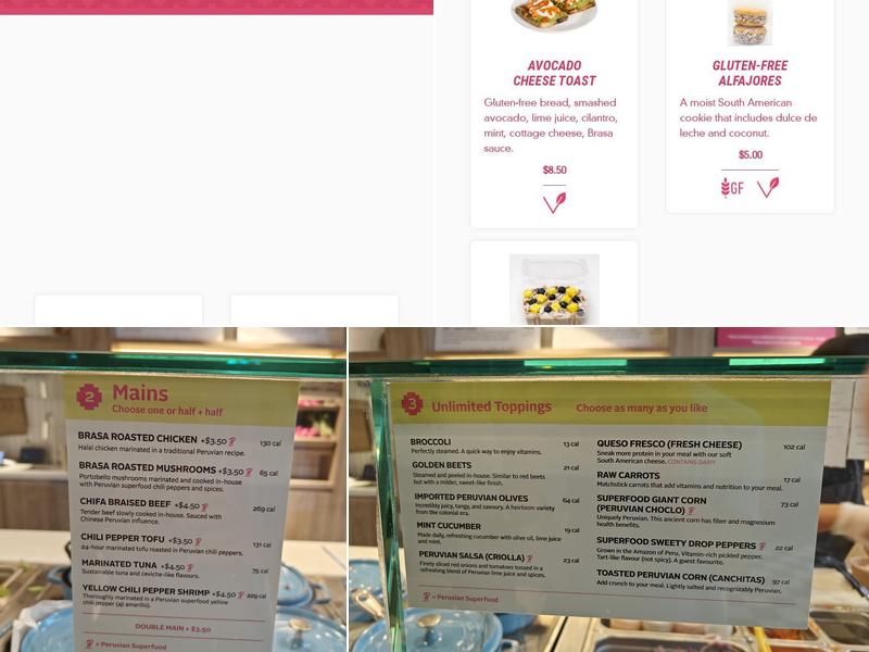 Brasa Peruvian Kitchen Menu