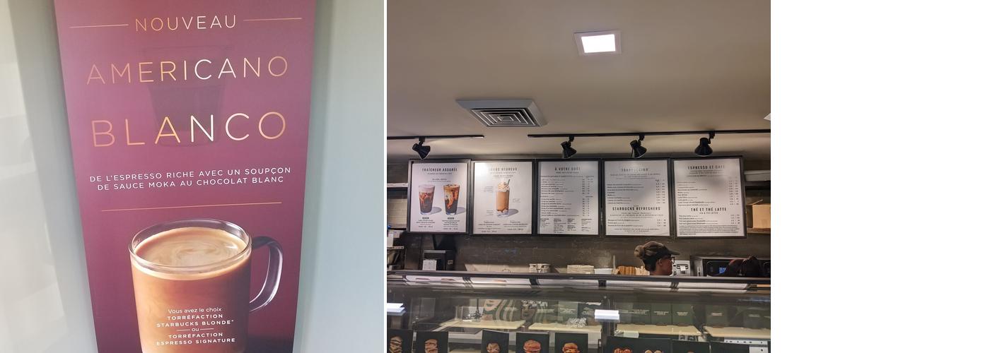 Starbucks Menu