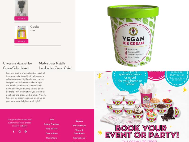 Marble Slab Creamery Menu