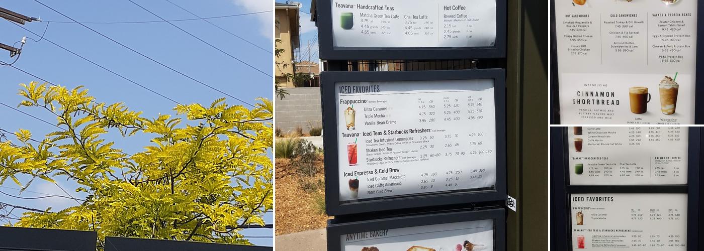 Starbucks Menu