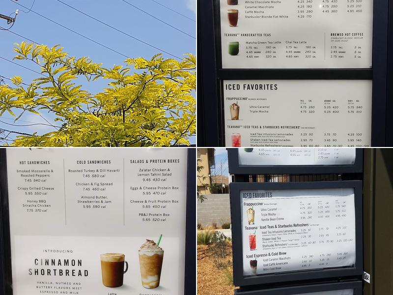Starbucks Menu