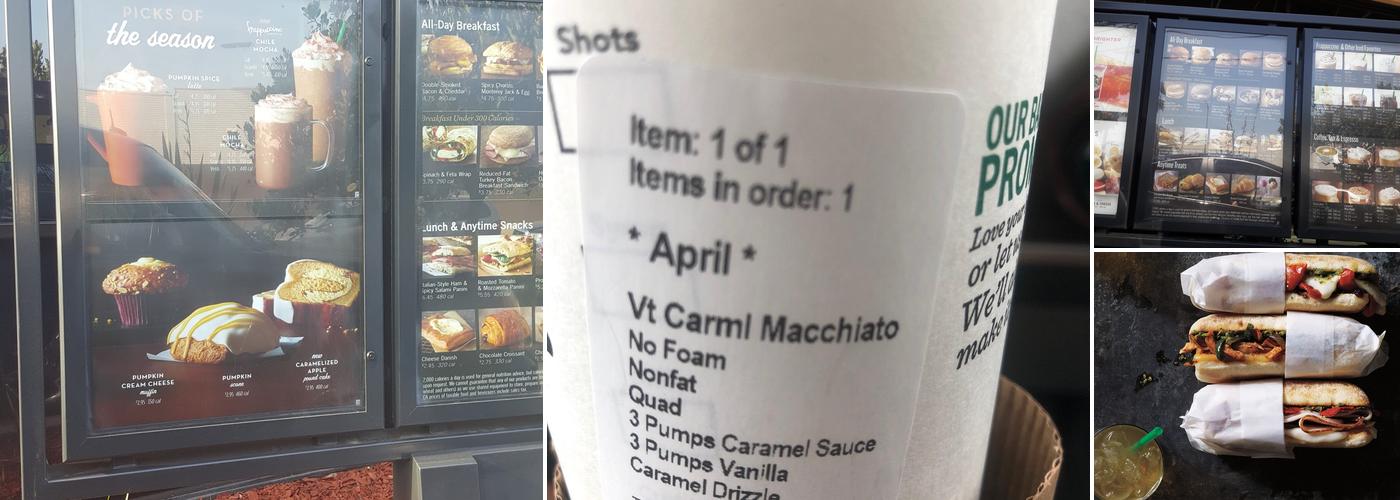 Starbucks Menu