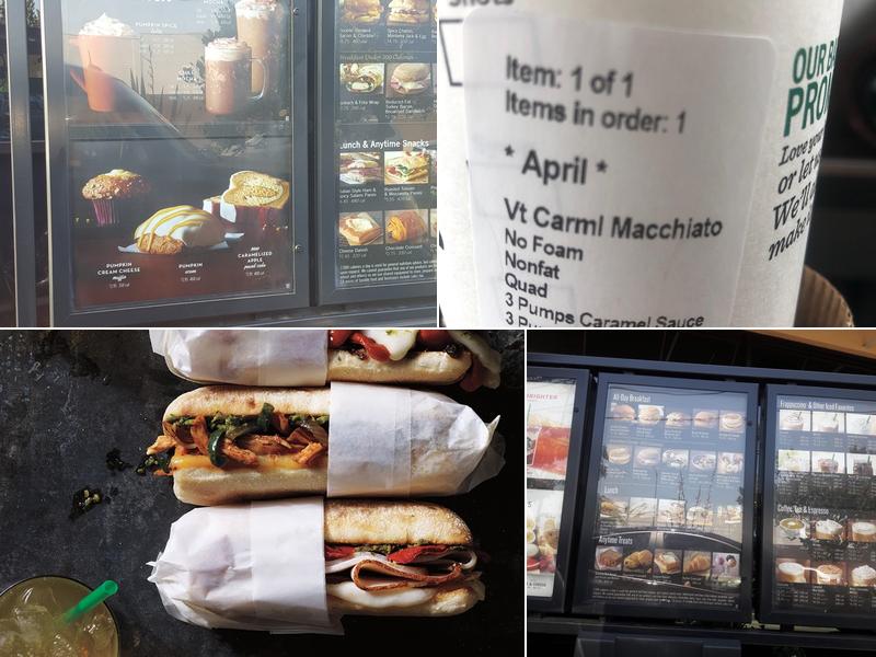 Starbucks Menu