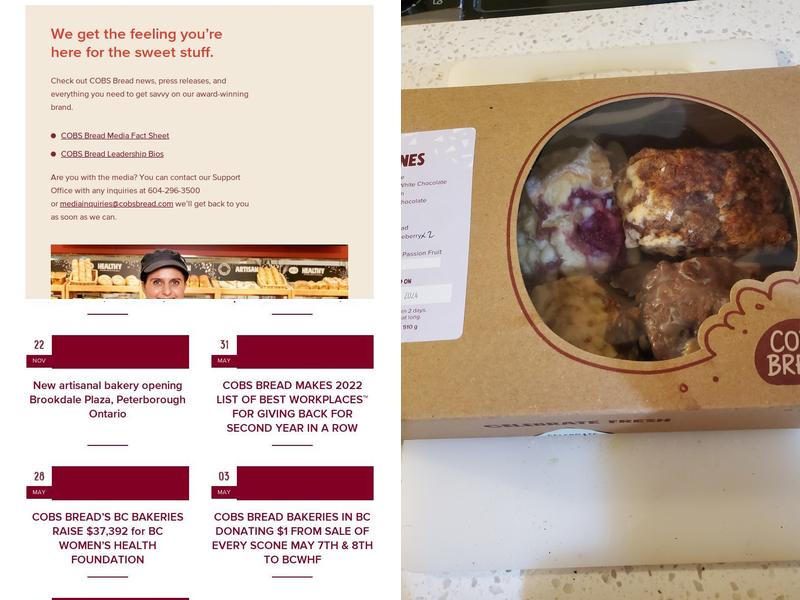 COBS Bread Bakery Yorkson Menu