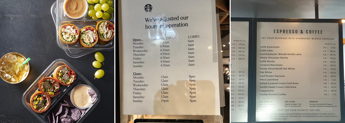 Starbucks Menu