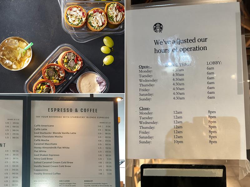 Starbucks Menu