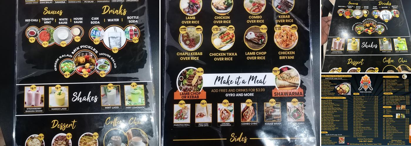 Papa’s Gyro & Grill Menu