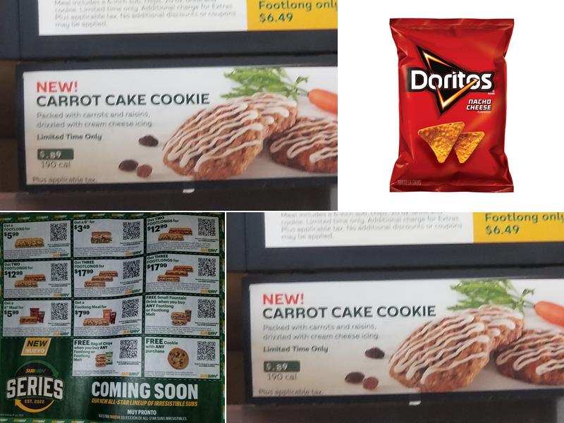 Subway Menu