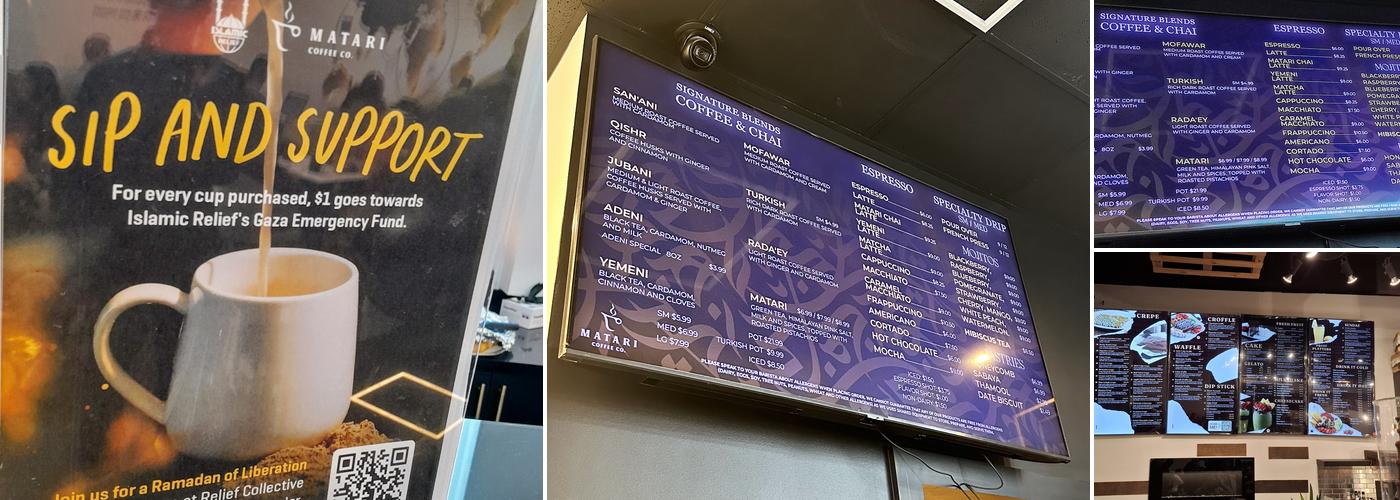 Matari Coffee Co. Menu