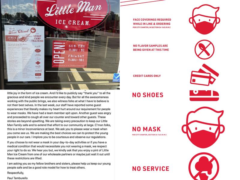 Little Man Ice Cream Menu