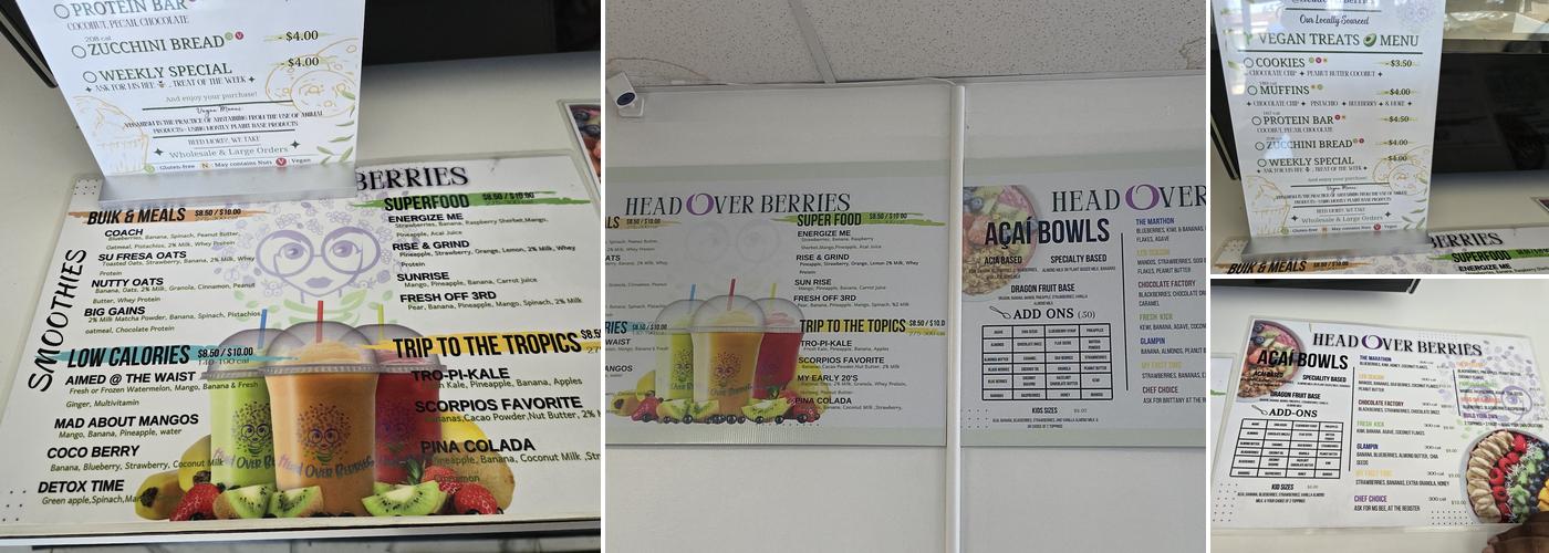 HEAD OVER BERRIES Menu