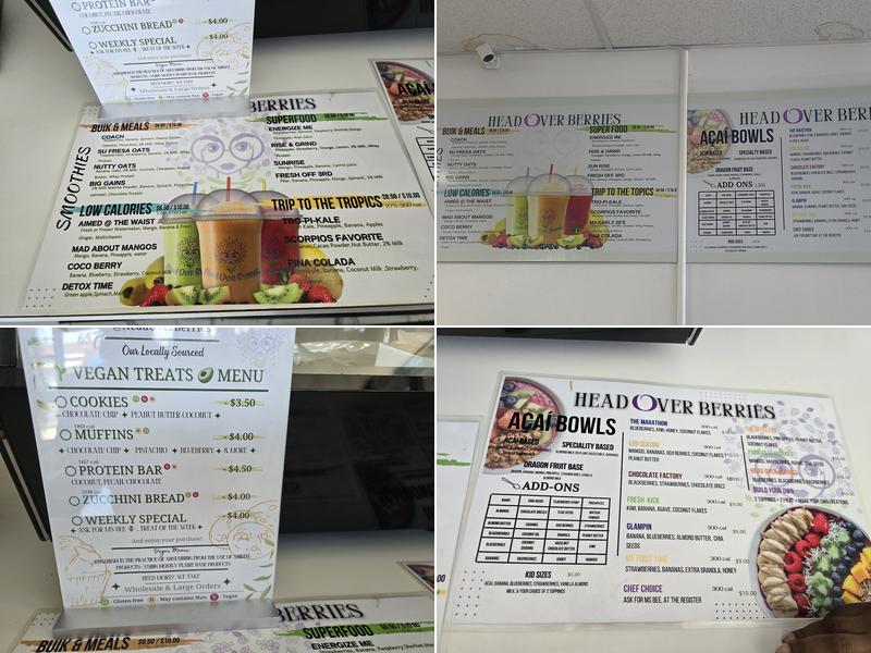 HEAD OVER BERRIES Menu