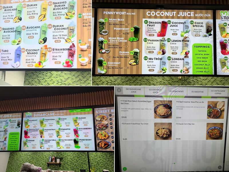 Mia & More Menu