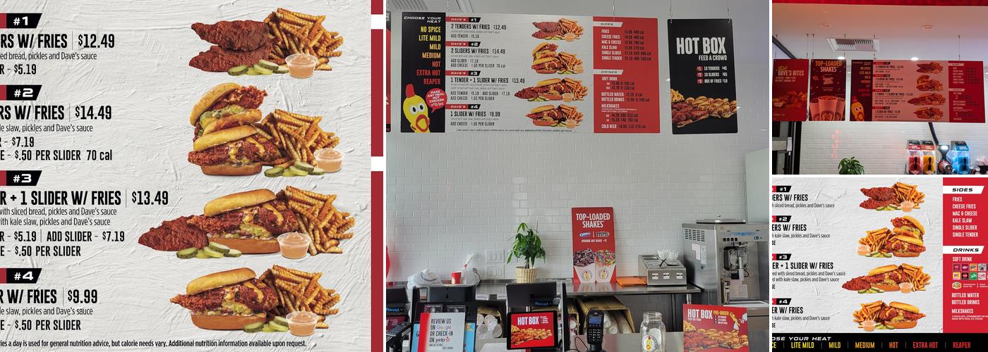 Dave's Hot Chicken Menu