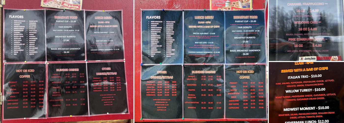 Raven Lunatic Espresso Menu