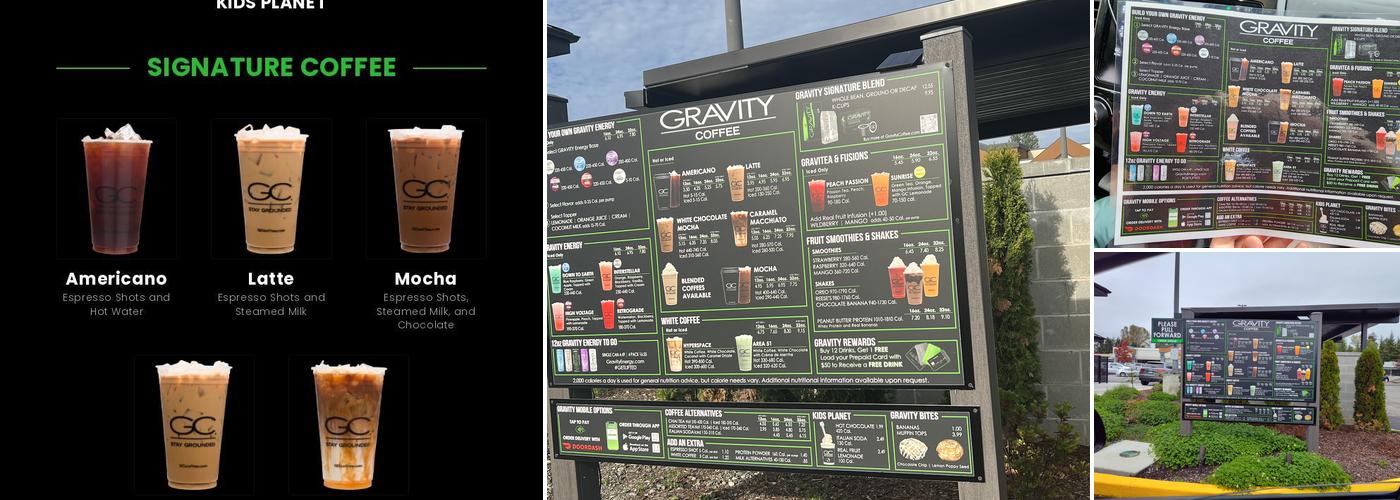 Gravity Coffee Menu